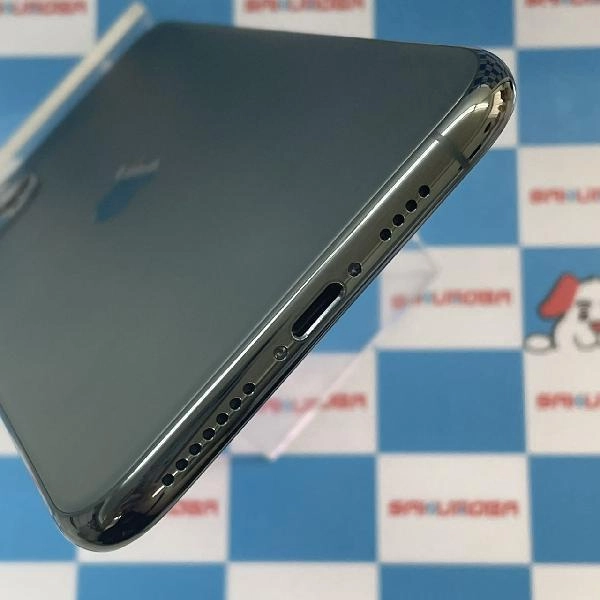 iPhone11 Pro Max au版SIMフリー 256GB NWHM2J/A A2218 交換未使用 ミッドナイトグリーン