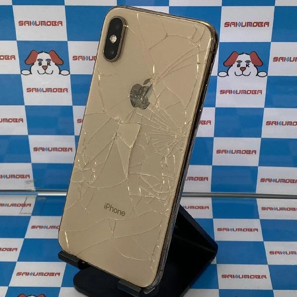 iPhoneXS SoftBank版SIMフリー 64GB MTE12J/A A2098 背面割れ ジャンク品
