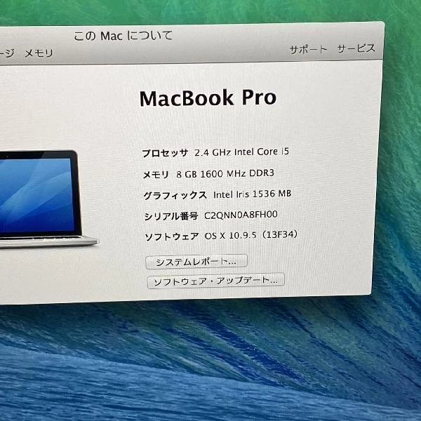 MacBook Pro Retina 13インチ Late 2013  8GB 256GB A1502