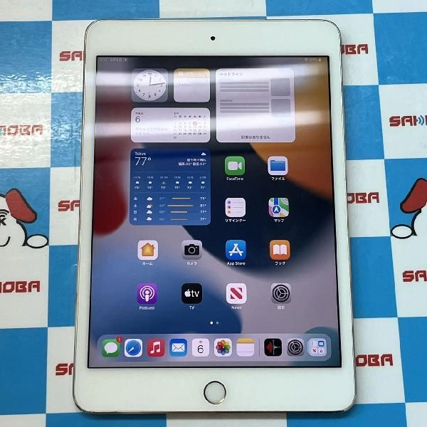 iPad mini 第4世代 Wi-Fiモデル 16GB 3A335J/A A1538 ゴールド