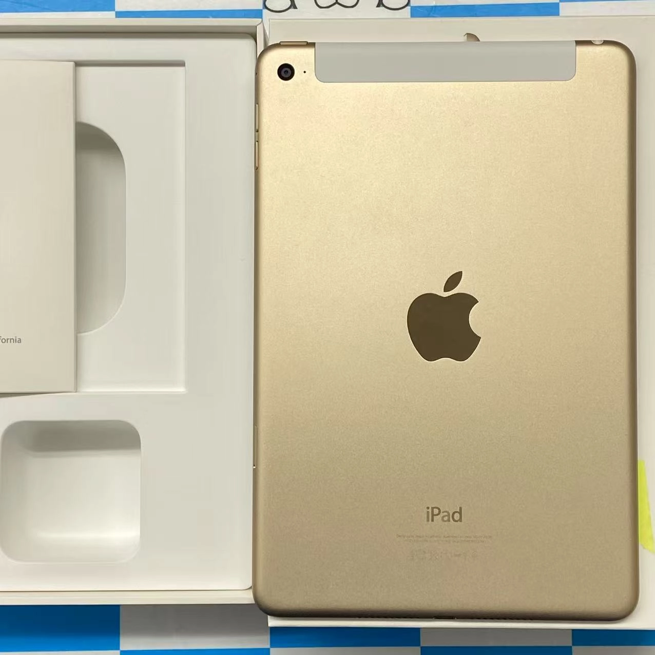 iPad mini 第4世代 Wi-Fi+Cellular モデル 128GB ゴールド MK782J/A AU版SIMフリー 美品 au