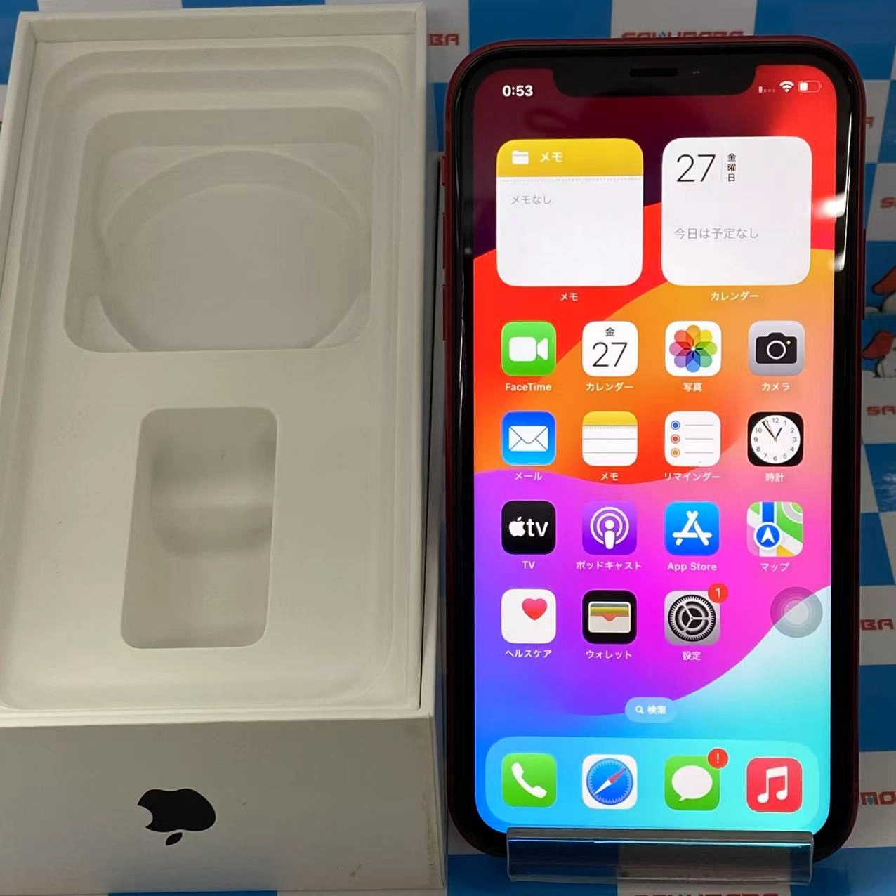 iPhoneXR 256GB Product Red NT0X2J/A SIMロック解除済 SIMフリー 極美品