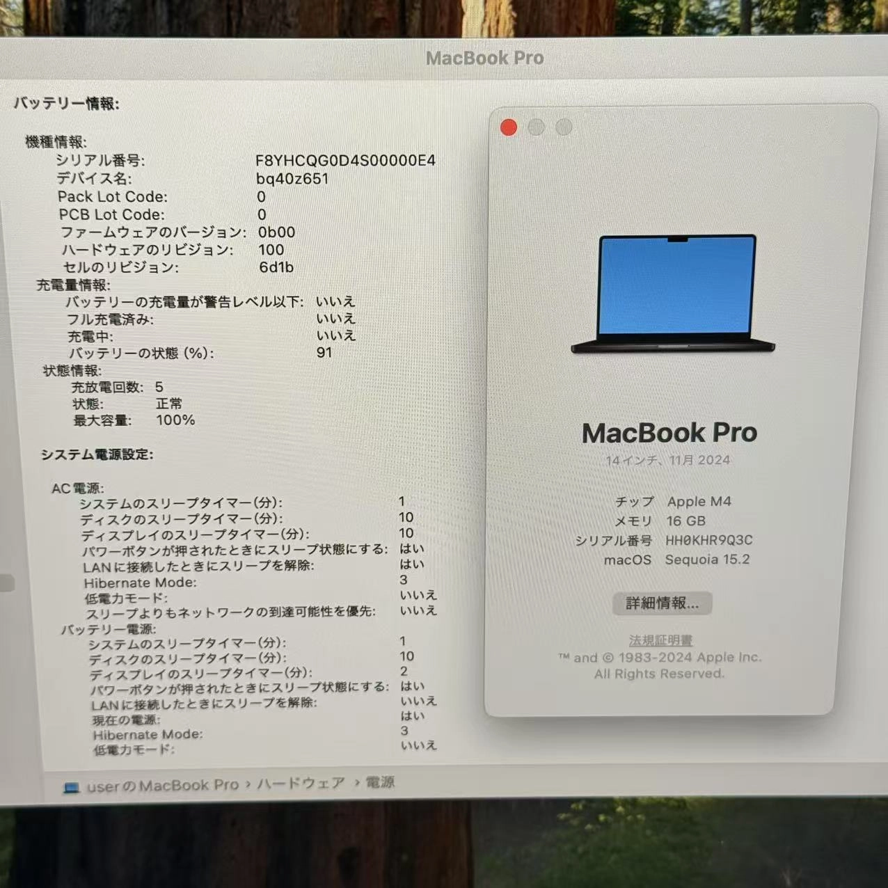 MacBook Pro 14インチ 2024 M4(10コア) 10コアGPU 16GB/512GB スペースブラック MW2U3J/A 新品同様