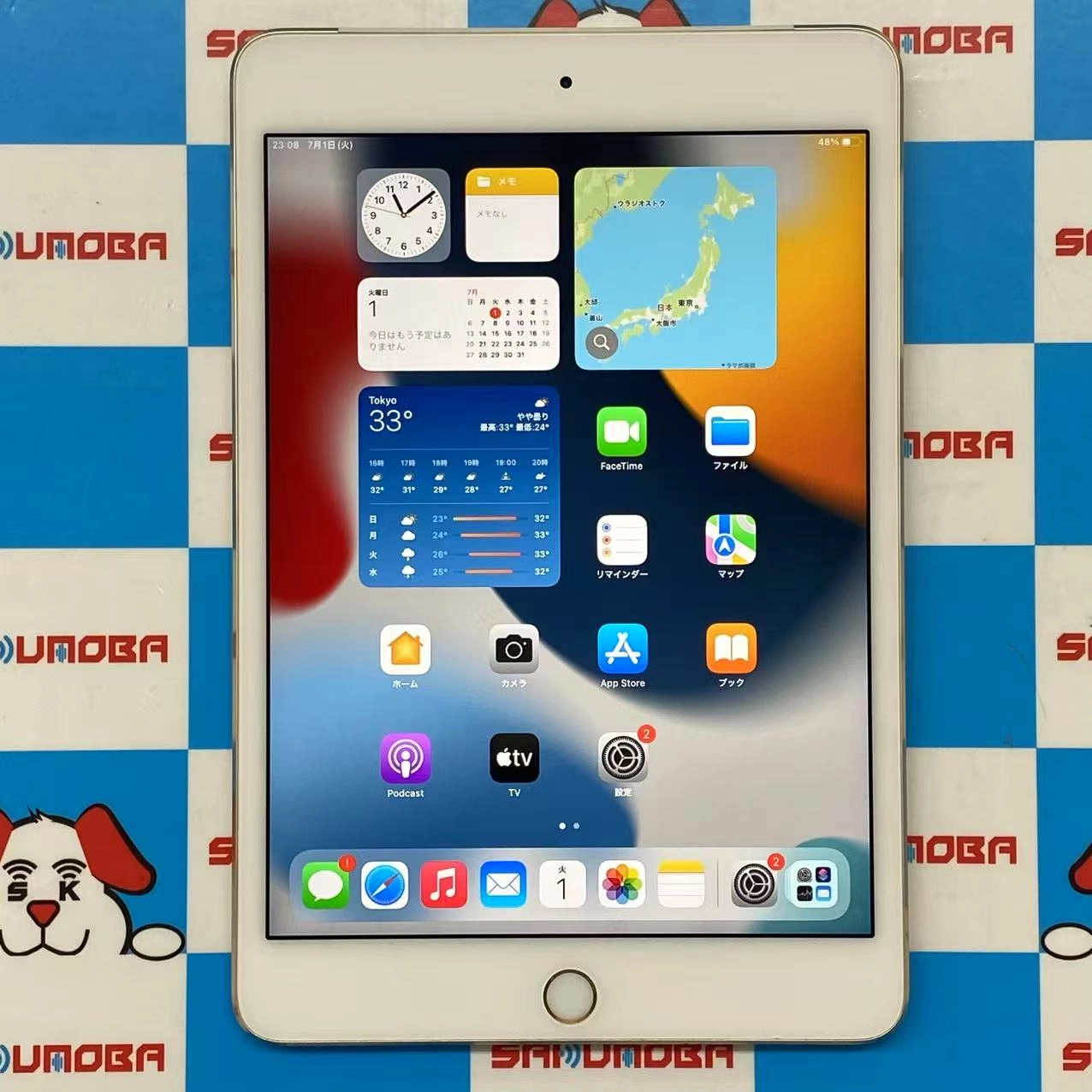 iPad mini 第4世代 Wi-Fi+Cellular モデル 32GB ゴールド MNWG2J/A docomo版SIMフリー