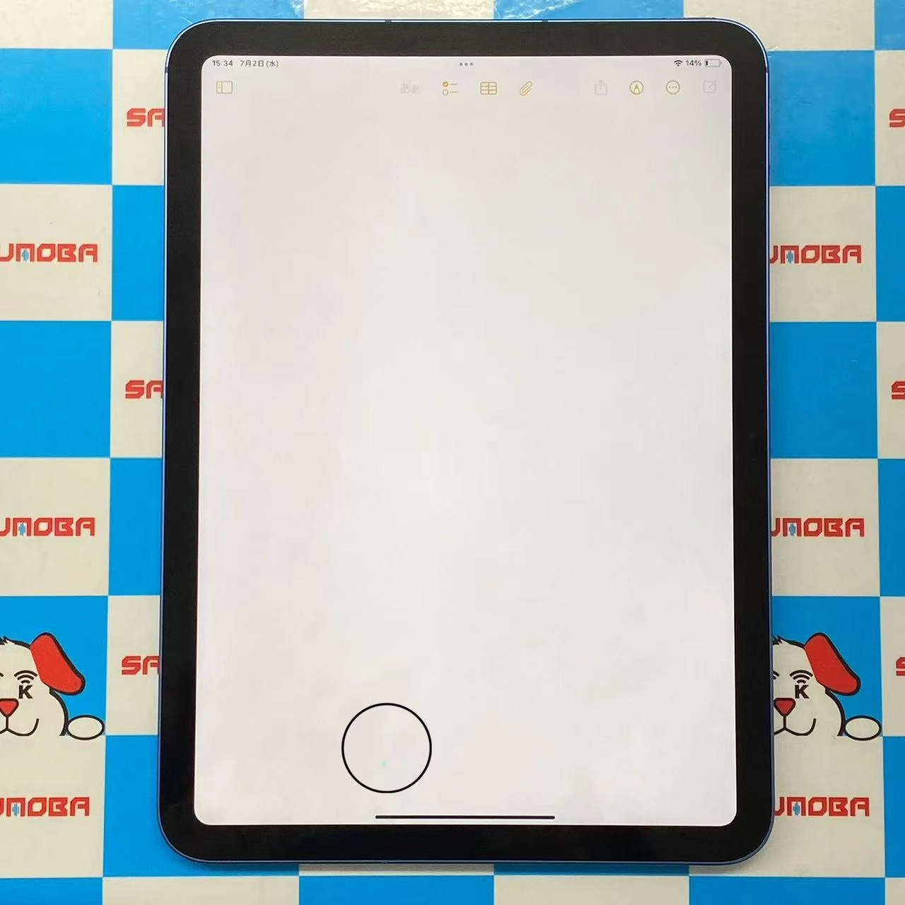 iPad 第10世代 Wi-Fi+Cellularモデル 64GB ブルー MQ6K3J/A SoftBank版SIMフリー 訳あり品