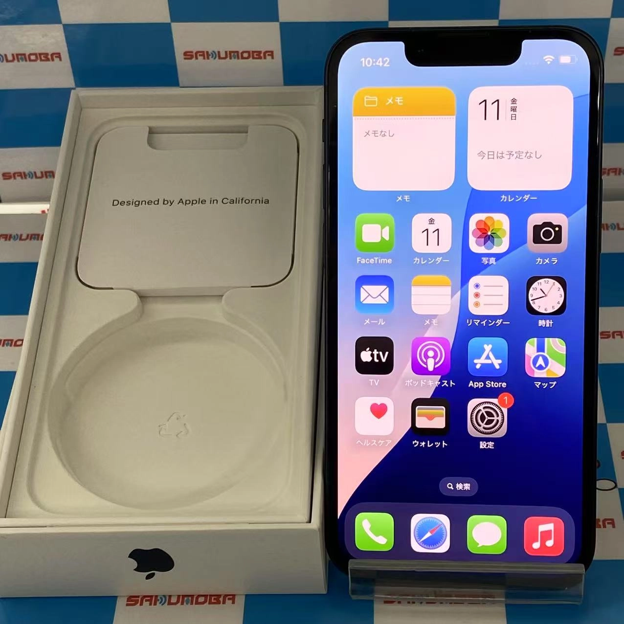 iPhone13 mini 128GB ミッドナイト MLJC3J/A SIMロック解除済 AU版SIMフリー