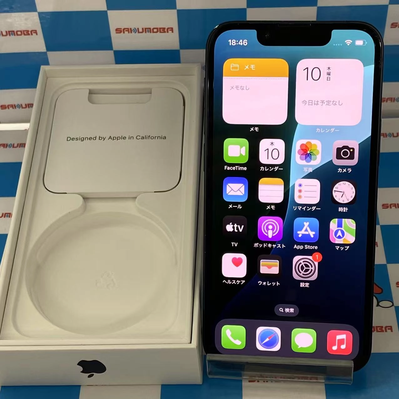 iPhone13 mini 128GB ミッドナイト MLJC3J/A SIMロック解除済 AU版SIMフリー
