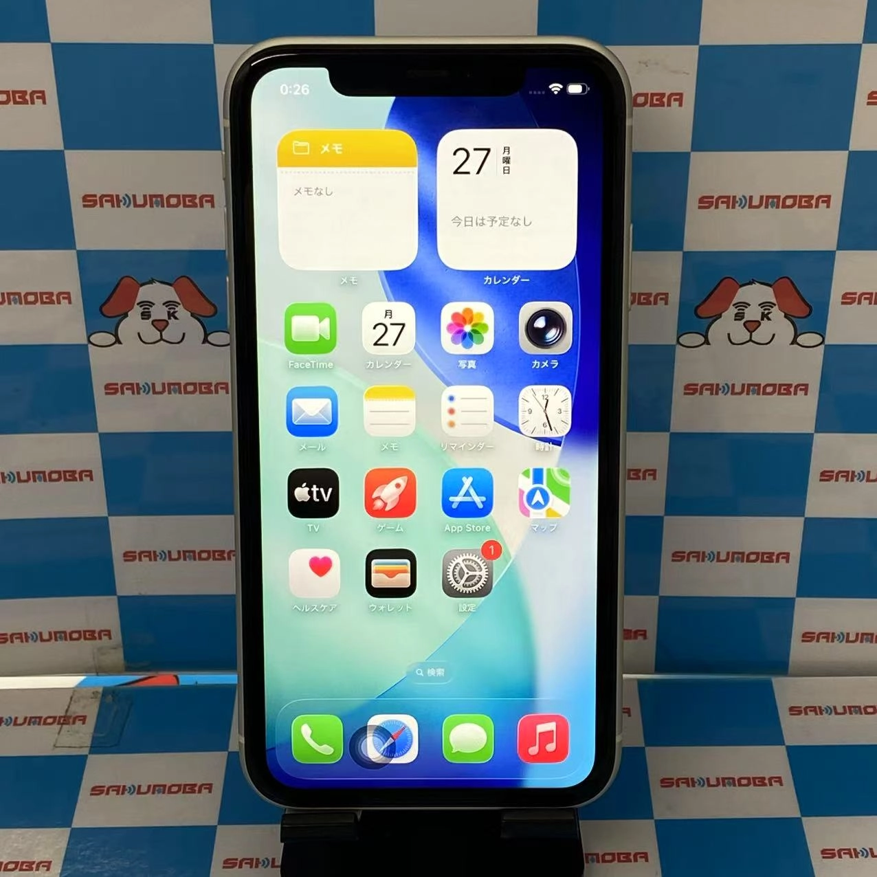 iPhone11 128GB ホワイト MWM22J/A AU版SIMフリー au