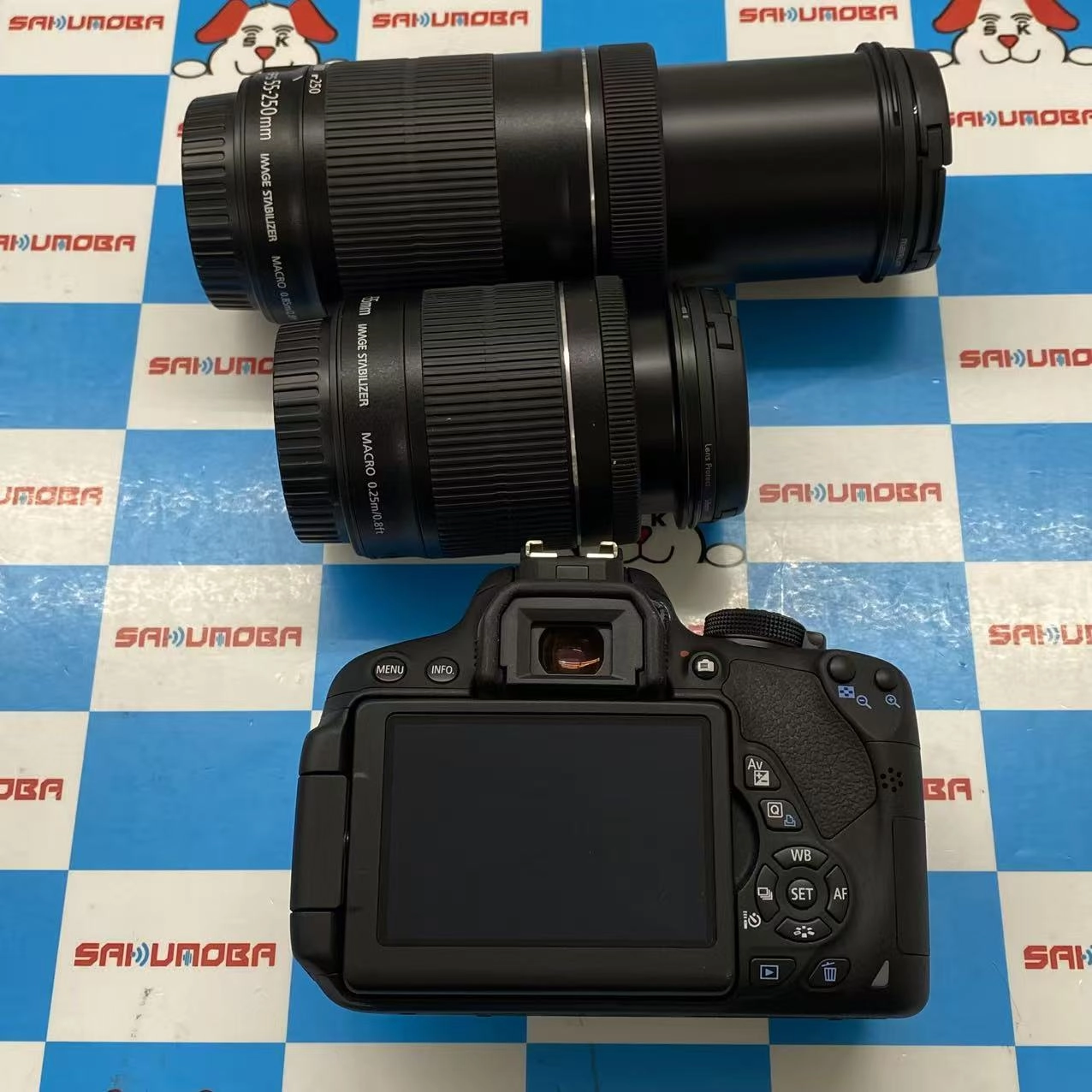 EOS Kiss X7i ダブルズームキット ブラック KISSX7i-WKIT 美品