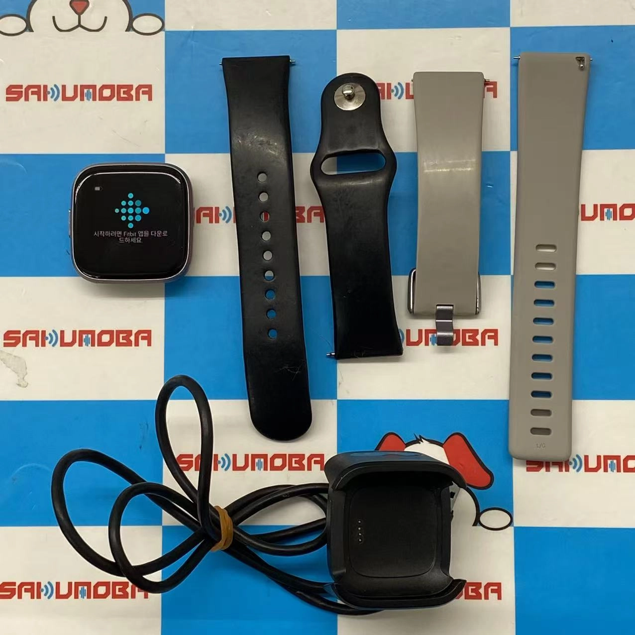 Fitbit Versa 2 - ストーン/ミストグレー FB507GYSR-FRCJK